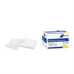 Garza cotone piegata 7,5 x 7,5cm 8 strati non sterile 100 pezzi