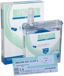 Daclon nylon blu ago triangolare USP 3/0 EP 2 75 cm ago 30mm